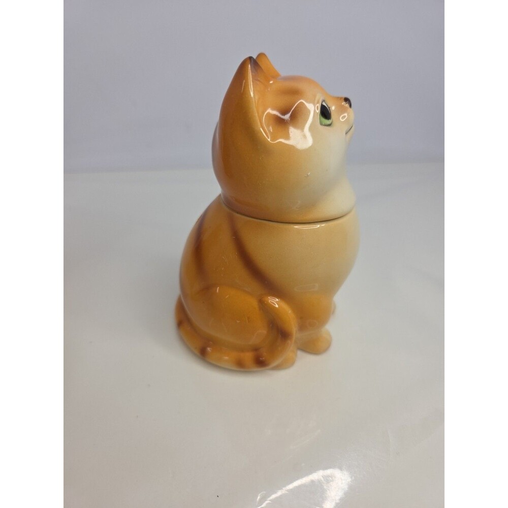Nocrest Hand Painted Orange Tabby Cats Sugar & Creamer Set Japan Rare Antique - Picture 12 of 15